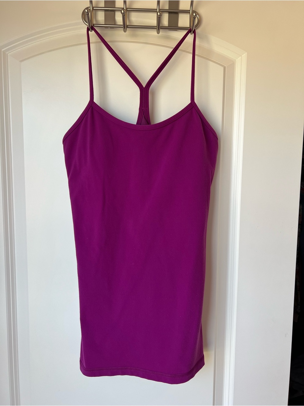 lululemon athletica Plum Pink Power Y Tank Size 6